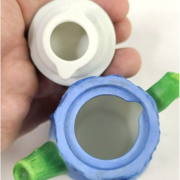 Vintage Set (3) Mini Teapot Set Seasons Flower Spring Sunflower Peony Tulip - Picture 8 of 14